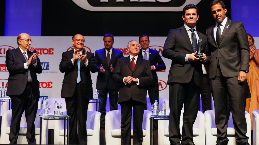 Juiz federal Sergio Moro recebeu prêmio de Brasileiro do Ano na Justiça concedido pela revista IstoÉ. | Beto Barata/Fotos Públicas