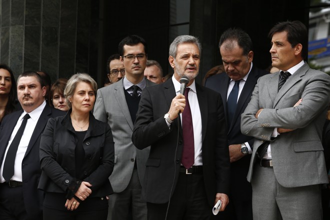 Curitiba (PR), em frente à Justiça Federal | Hugo Harada/Gazeta do povo