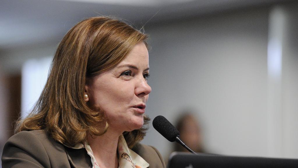 Gleisi Hoffmann (PT-PR) está à frente da única comissão comandada pelo PT no Senado. | Edilson Rodrigues/Agência Senado