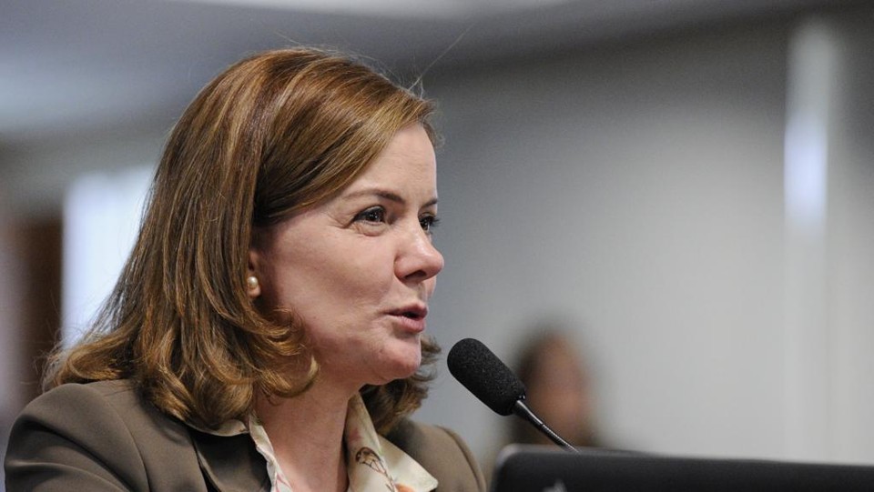 Gleisi Hoffmann (PT-PR) está à frente da única comissão comandada pelo PT no Senado. | Edilson Rodrigues/Agência Senado