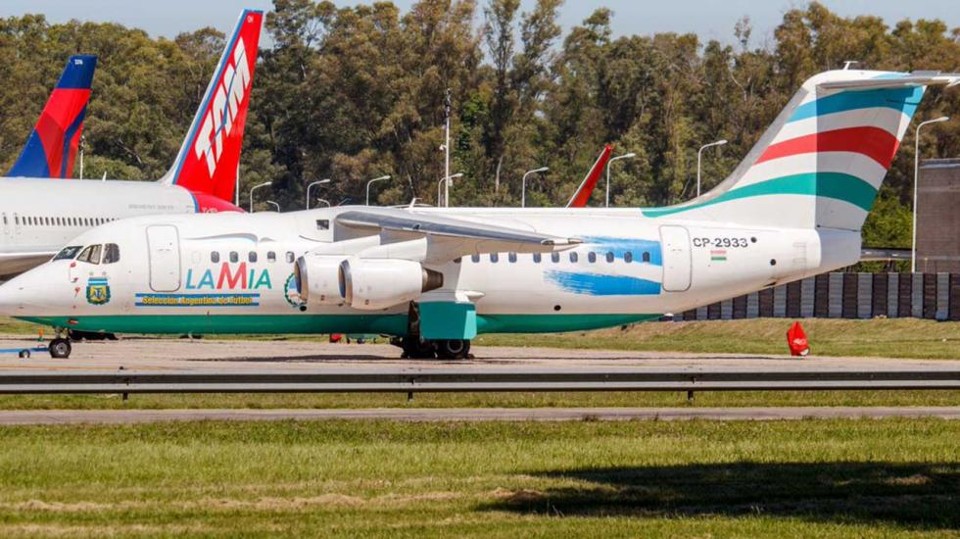 Avião da Argentina foi o mesmo que vitimou 71 pessoas ao transportar a delegação da Chapecoense. | /Reprodução