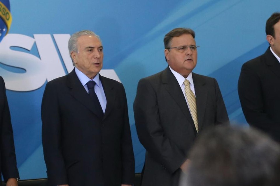 Temer (à esq.) e Geddel Vieira Lima | Valter Campanato/Agência Brasil/Arquivo