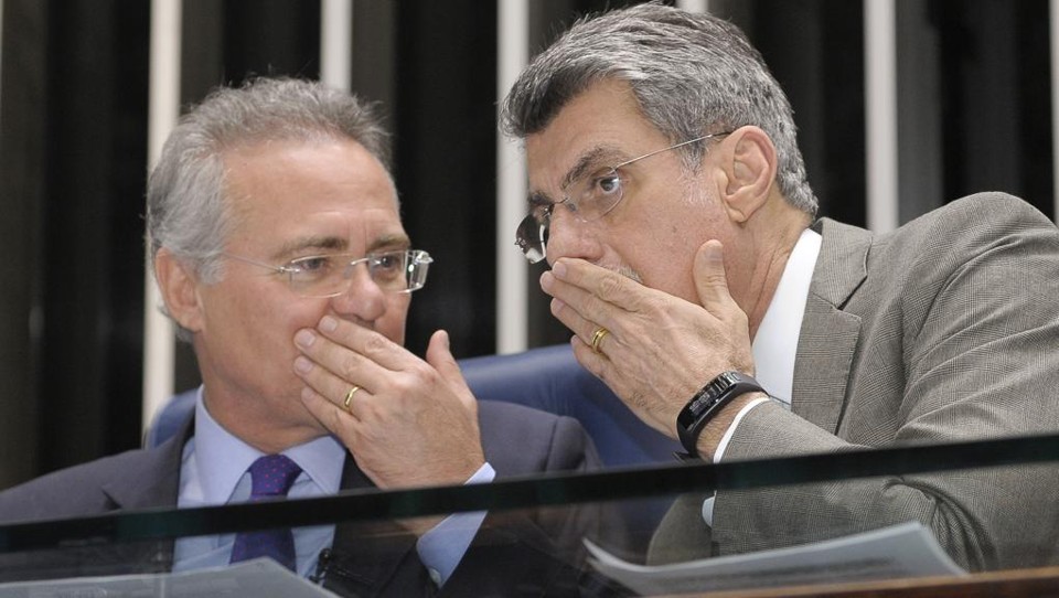 Renan Calheiros (à esq.) e Romero Jucá (PMDB-RR) | Waldemir Barreto/Agência Senado