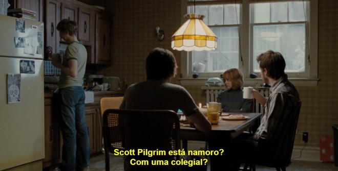 O correto é “Scott Pilgrim está namorando?”. Um clássico erro de revisão | Reprodução