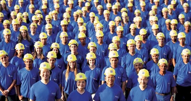Companhia dá treinamento para os colaboradores no canteiro de obras. | Divulgação