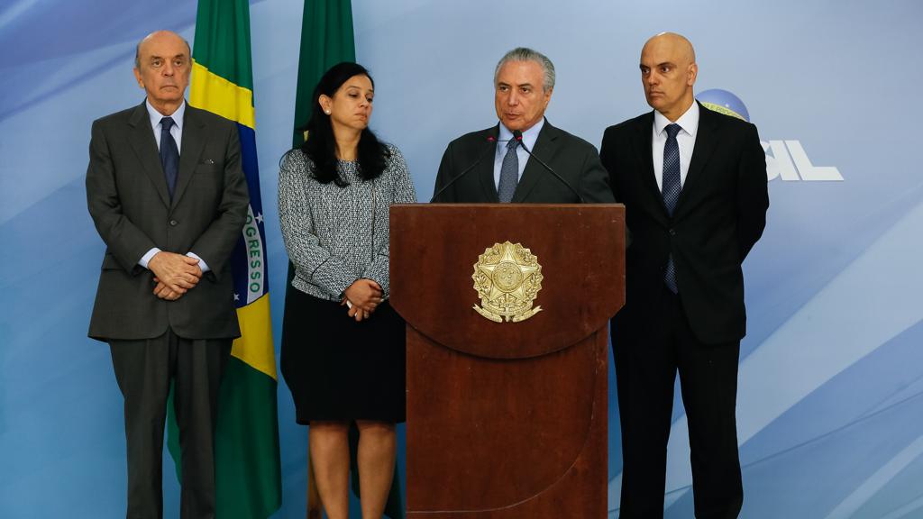 Temer fez o pronunciamento no Palácio do Planalto | Beto Barata/PR