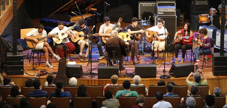 Alunos da Oficina de Música de 2016: evento tradicionalmente realizado em janeiro deverá acontecer em julho neste ano. | Henry Milleo/Gazeta