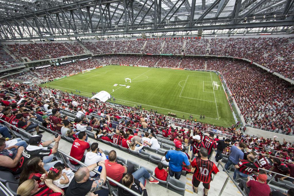 Arena da Baixada voltará a ter jogos no dia 25, quando o Atlético enfrentará o uruguaio Peñarol. | Marcelo Andrade/Gazeta do Povo
