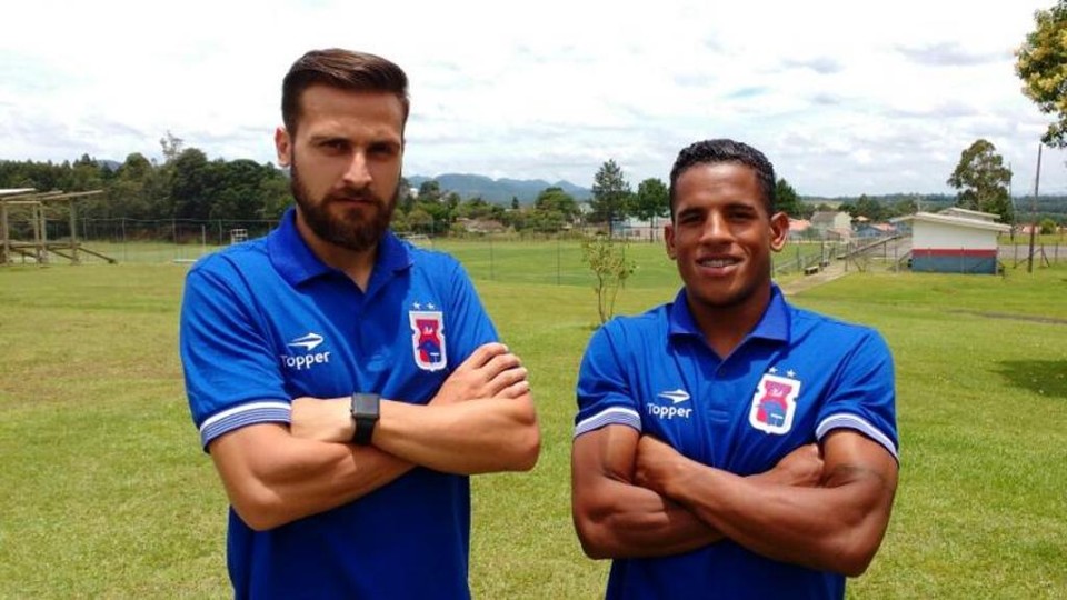 Pessali  e Victor Feijão foram as novidades anunciadas nessa segunda pelo Paraná. | Divulgação/Paraná Clube