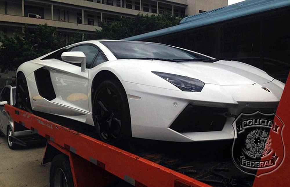 A Lamborghini Aventator do empresário | Divulgação/Policia Federal
