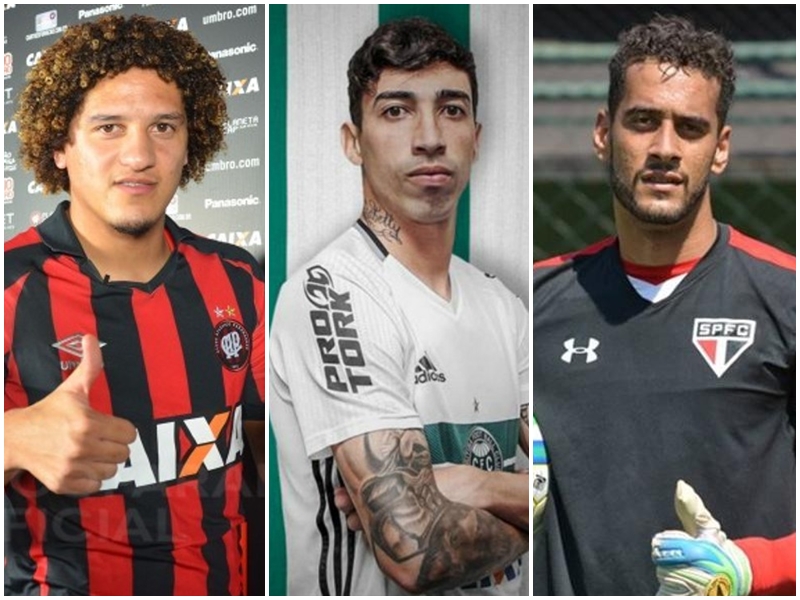 Gedoz, no Atlético, Rildo, no Coritiba e Léo, no Paraná, são algumas das novidades para 2017. | /