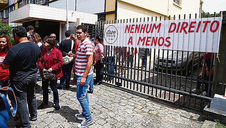Protesto de professores na Seed na semana passada para tratar da hora-atividade | Henry Milleo/Gazeta do Povo
