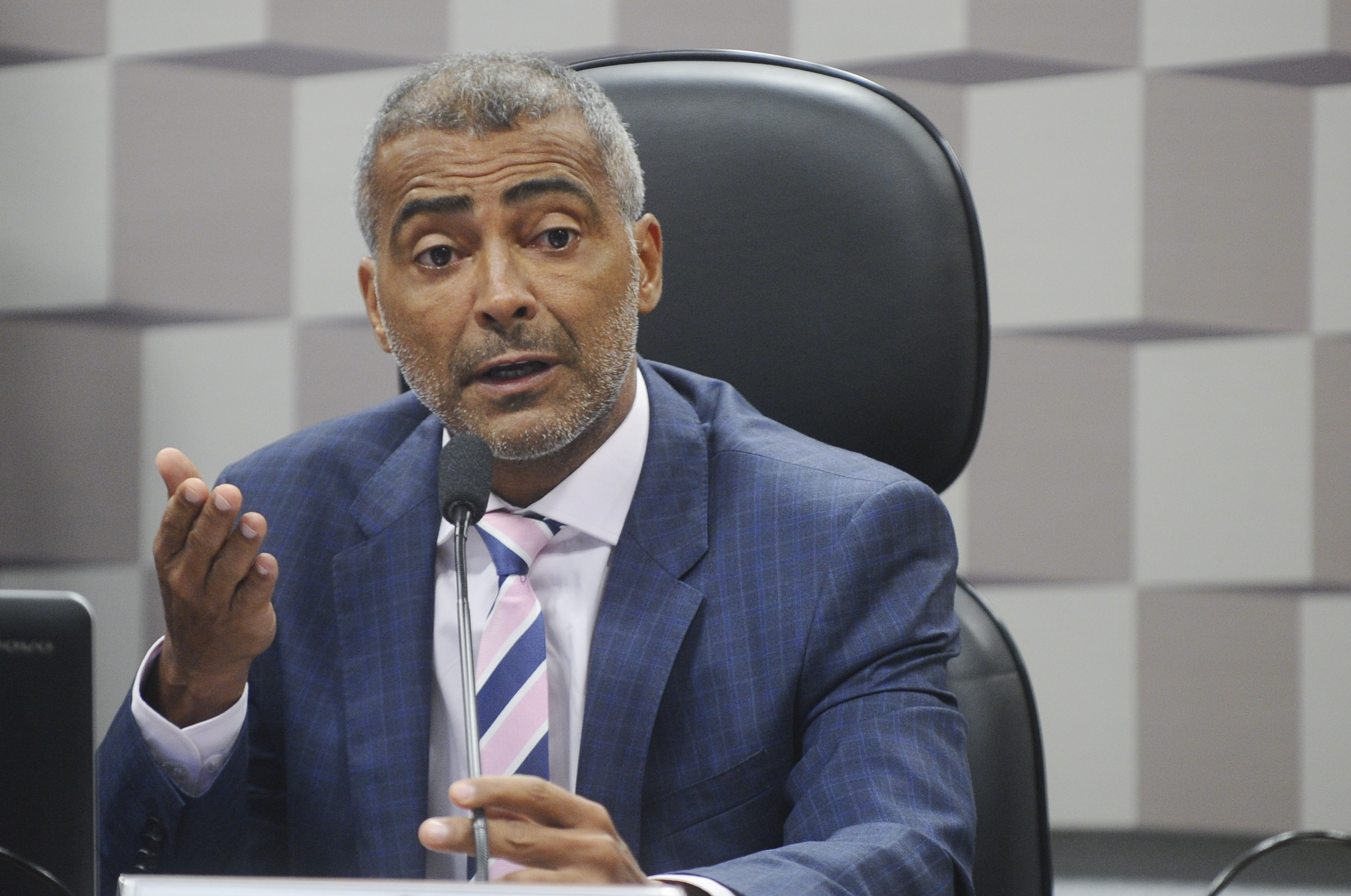 O agora senador Romário (PSB-RJ) | Marcos Oliveira/Agência Senado