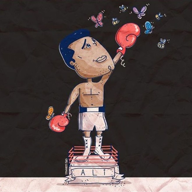 Muhammad Ali (1942–2016), morto em 3 de junho. | 