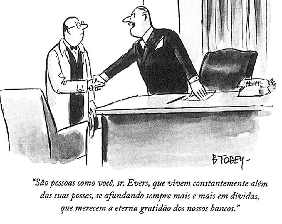 Charge publicada na década de 1970 na revista norte-americana “The New Yorker” | REPRODUÇÂO