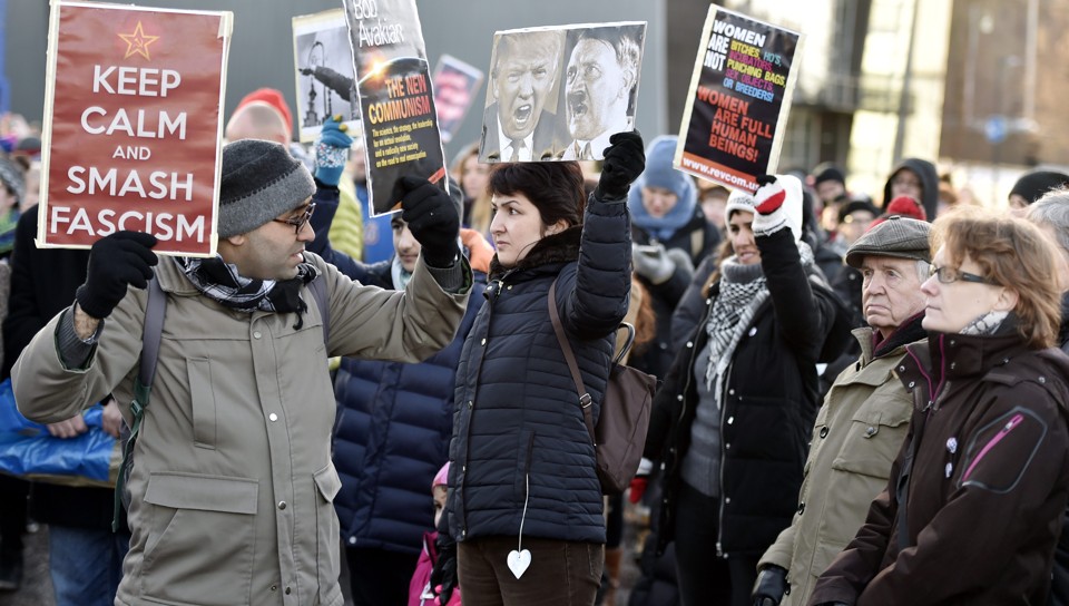 Marcha das Mulheres em Helsinki, na Finlândia | Jussi Nukari/AFP