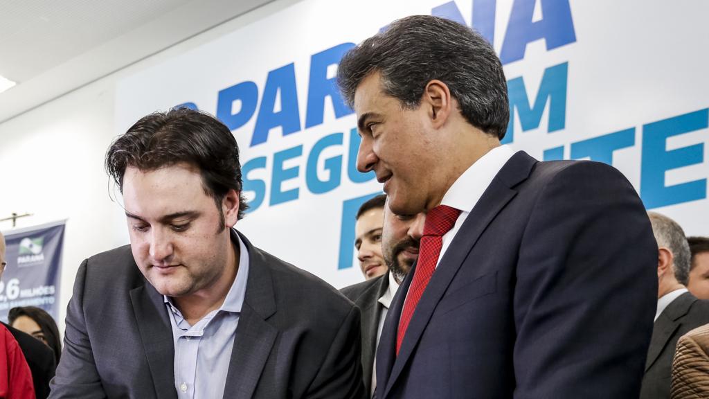 Ratinho Jr. e Beto Richa estiveram em lados opostos na eleição para a prefeitura de Curitiba. | Henry Milleo/Gazeta do Povo
