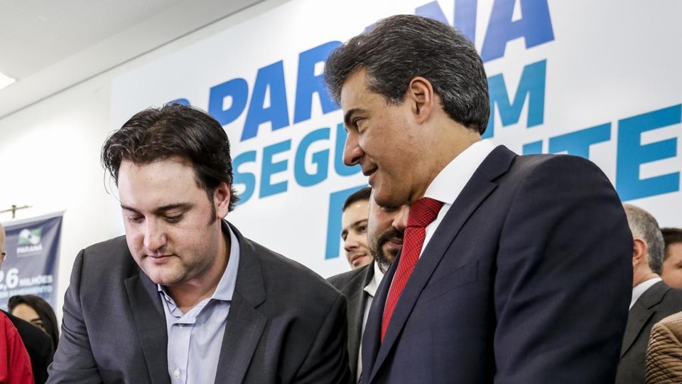 Ratinho Jr. e Beto Richa estiveram em lados opostos na eleição para a prefeitura de Curitiba. | Henry Milleo/Gazeta do Povo
