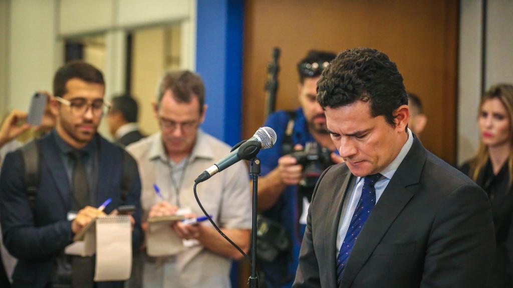 Juiz Sergio Moro durante o velório de Teori Zavascki em Porto Alegre | Jefferson Bernardes/AFP