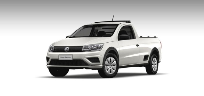 5) Categoria Picape Compacta Cabine Simples: Volkswagen Nova Saveiro CS | Divulação/Volksvagen