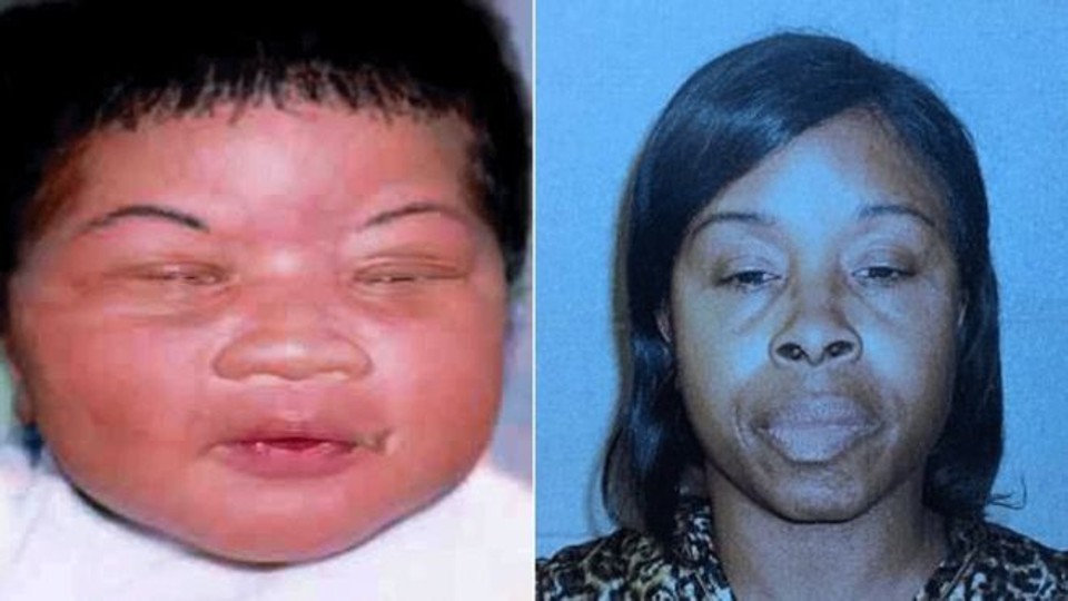 Kamiyah Mobley ainda bebê, quando foi sequestrada há 18 anos, e a mãe de criaçao da moça, Gloria Williams, acusada de sequesstro. | Polícia de Jacksonville/