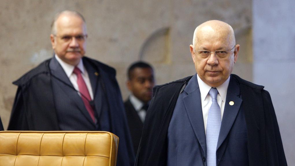 No primeiro plano, o ministro Teori Zavascki, do STF | Nelson Jr./SCO/STF