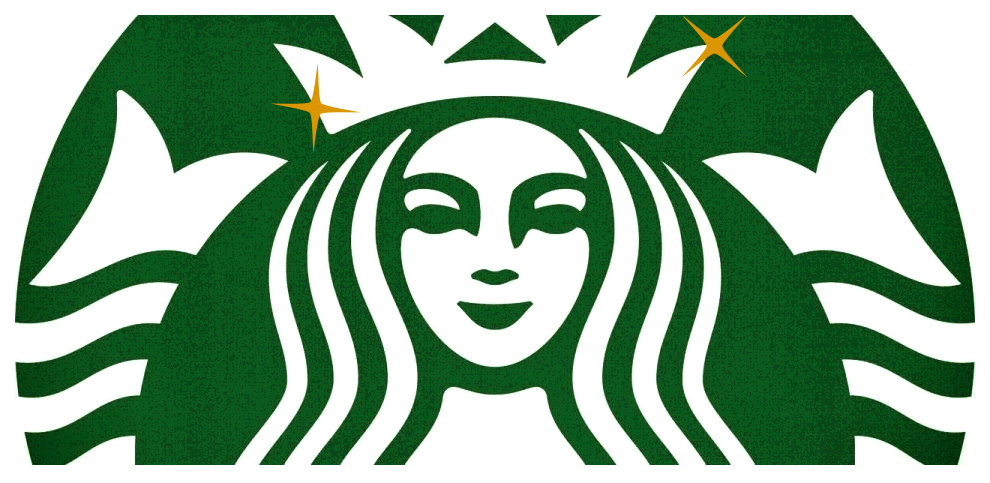 Starbucks: o nome veio de um personagem do livro “Moby Dick”, de Herman Melville, e o logotipo da sereia de duas caudas foi tirado de barcos escandinavos do século 16 e faz referência à relação de Seattle, cidade de origem da rede de cafés, com o mar. |