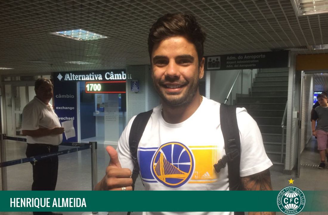 Henrique Almeida acerou retorno ao Coritiba . | Divulgação/Coritiba