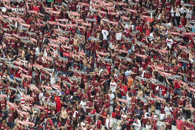 Torcedores do Furacão representam 31,2% dos consultados pela pesquisa, contra 26,7% de alviverdes. | Marcelo Andrade/Gazeta do Povo