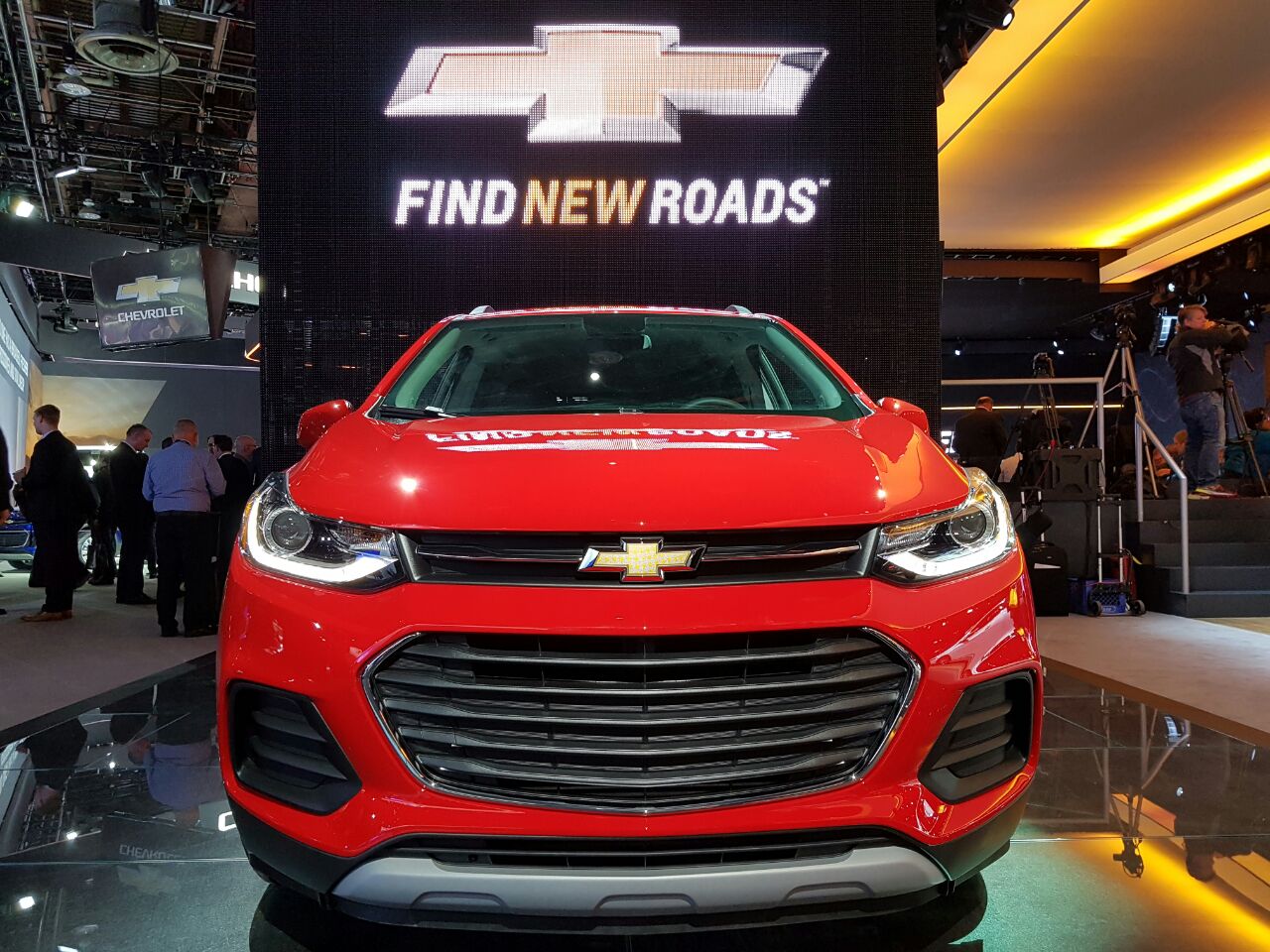 O novo Tracker é um dos destaques da Chevrolet no Salão de Detroit, que abriu as portas nesta segunda (9) para a imprensa internacional. Por aqui, ela é chamada de Traxx. | Renyere Trovão/Gazeta do Pov