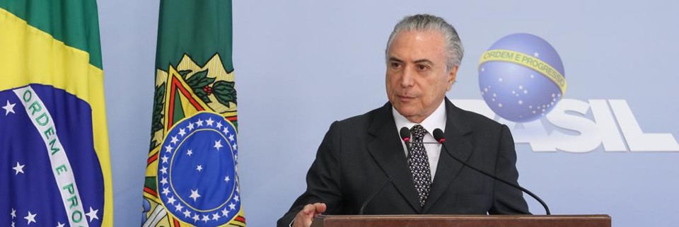 Principal bandeira do governo Temer, PEC do teto, sozinha, não vai ser suficiente para que meta fiscal seja atingida neste ano | Alan Santos/PR