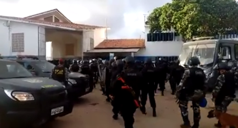 PM entra em presídio do RN e controla rebelião; ao menos dez presos foram mortos | Governo do Rio Grande do Norte/Divulgação