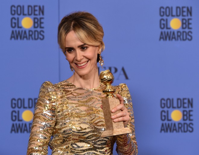 Sarah Paulson, “The People vs O.J. Simpson: American Crime Story”: Melhor atriz em minissérie ou filme para a TV. | ROBYN BECK/AFP