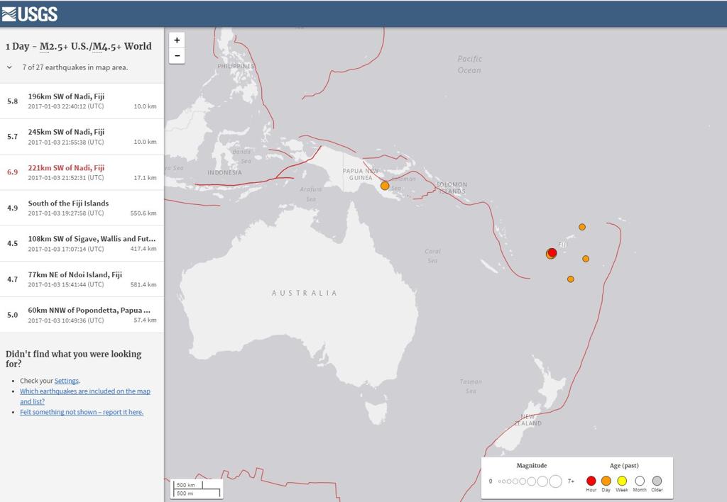Instituto Geológico Americano (USGS) aponta que o tremor foi de 7,2 | /Reprodução
