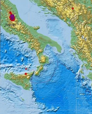 Região da Itália afetada por terremoto nesta quarta | CSEM/Reprodução