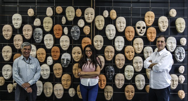 Cezar Augusto Romano, Silvana Weber e Paulo Oliveira, da incubadora da UTFPR | Jonathan Campos/Gazeta do Povo