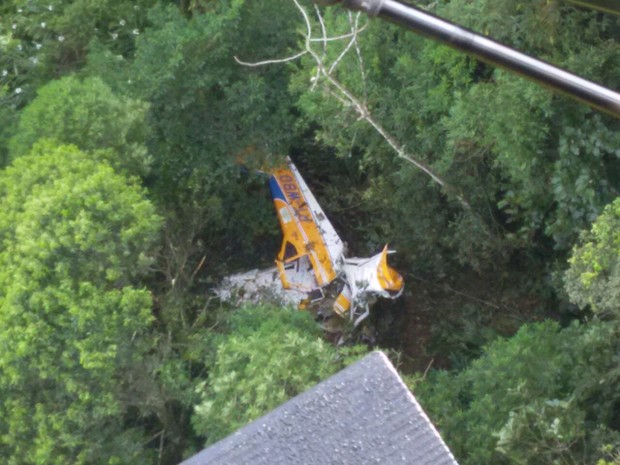 Avião caiu na região conhecida como Monte Crista | Divulgação /Polícia Militar