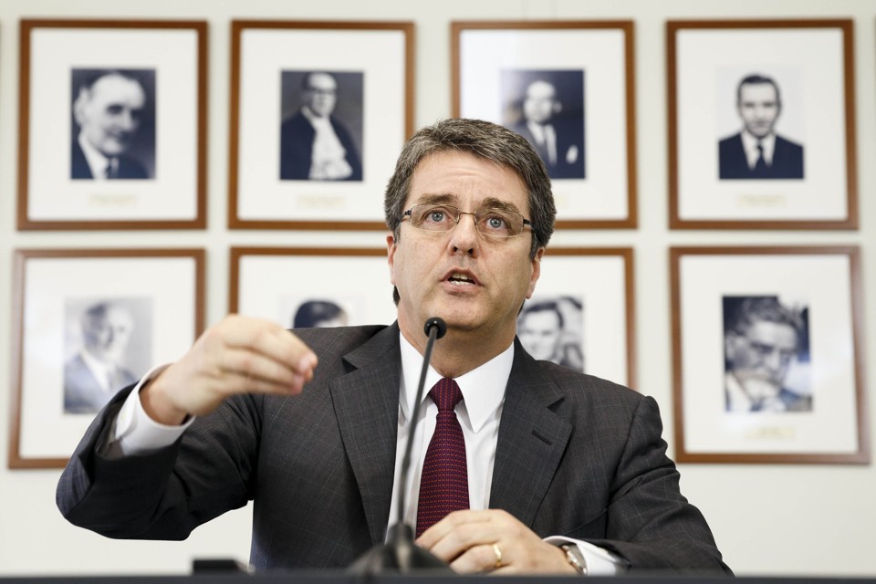 Brasileiro Roberto Azevêdo é reeleito para dirigir a OMC Roberto Azevêdo: segundo mandato começa no próximo dia 1.º de setembro e durará quatro anos. | VFL/AA/VALENTIN FLAURAUD