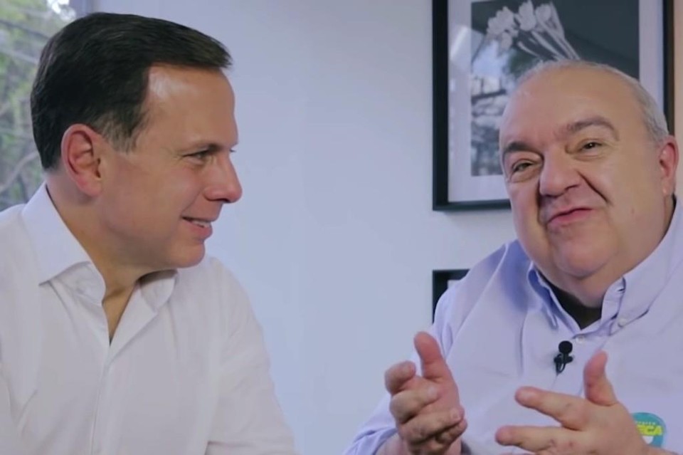 Doria (à esq) em vídeo de apoio a Greca  na campanha eleitoral de 2016 | Reprodução/Facebook/