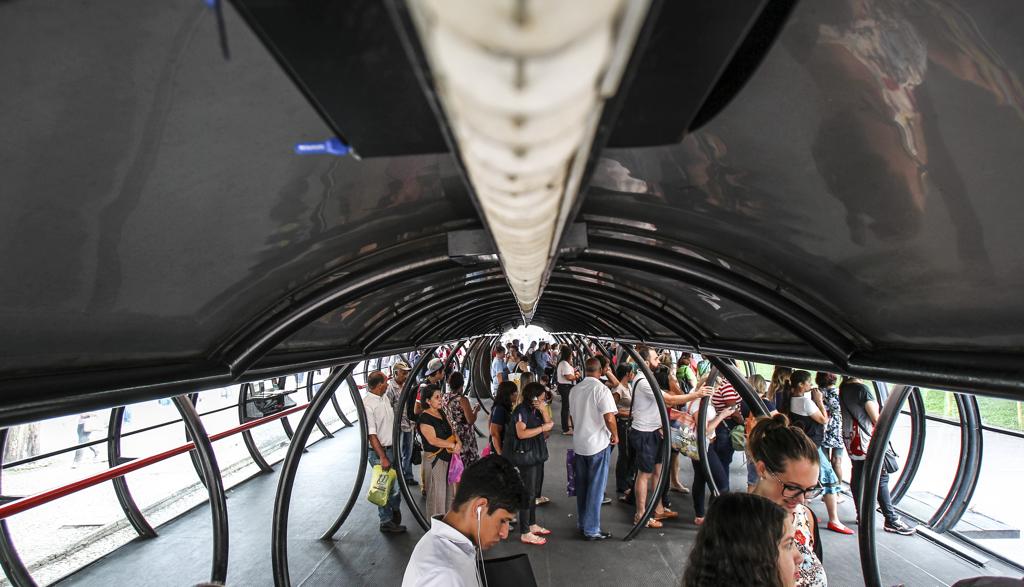 Linhas administradas pela empresa Araucária Filial estão paradas nesta quinta-feira. | Daniel Castellano/Gazeta do Povo