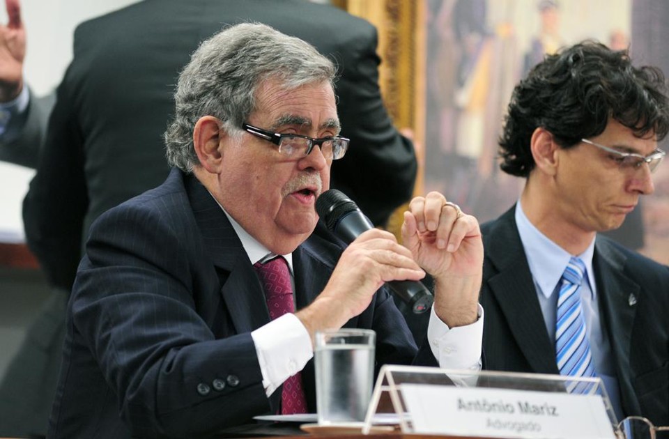 advogado Antonio Cláudio Mariz de Oliveira participa de audiência pública na Câmara | Gustavo Lima/Câmara dos Deputados