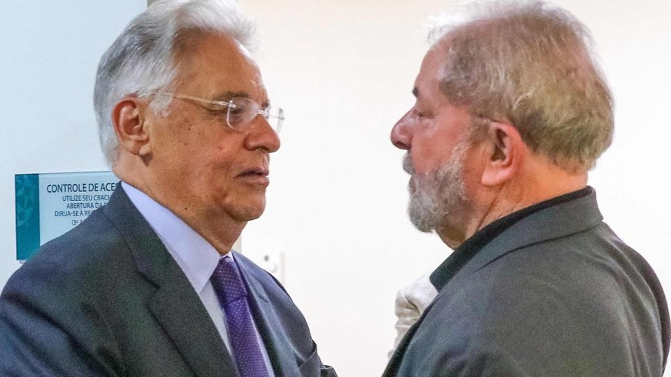 FHC visitou Lula no hospital onde Marisa Letícia estava internada na semana passada | Ricardo Stuckert/AFP/Divulgação