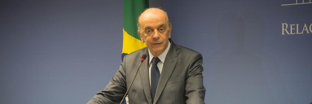 José Serrra, em evento do Ministério das Relações Exteriores | Camilla Krishna/AIG-MRE