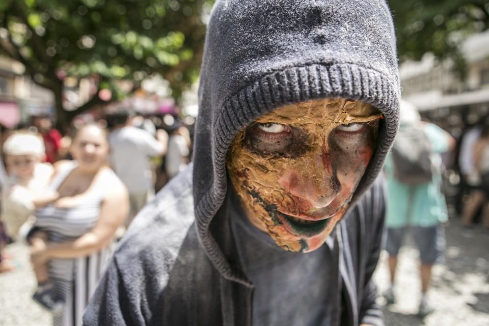Tradicional caminhada de zumbis em Curitiba depende de apoio financeiro para acontecer | Marcelo Andrade/Gazeta do Povo