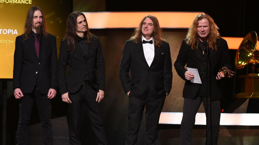 Megadeth recebe seu primeiro Grammy | Valerie Macon/AFP