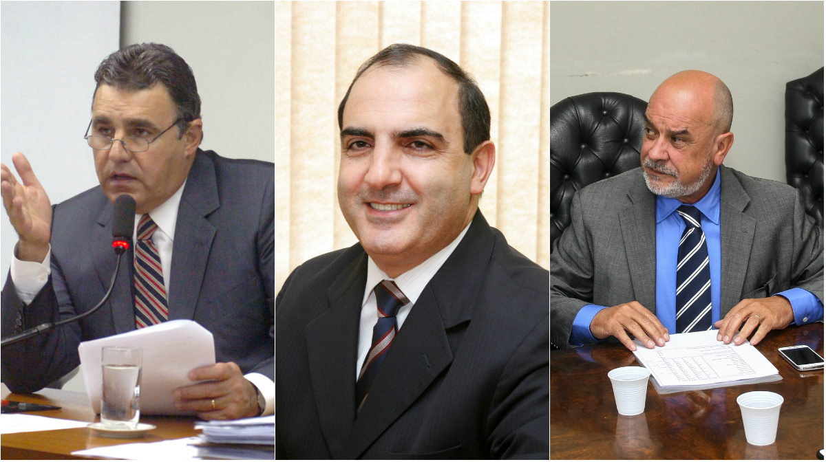 Abelardo Lupion (Cohapar), Mounir Chaowiche (Sanepar) e Fernando Ghignone (Compagas) | Montagem - Elton Bonfin/Câmara Federal, Michel Willian/Divulgação e André Rodrigues/Gazeta do Povo