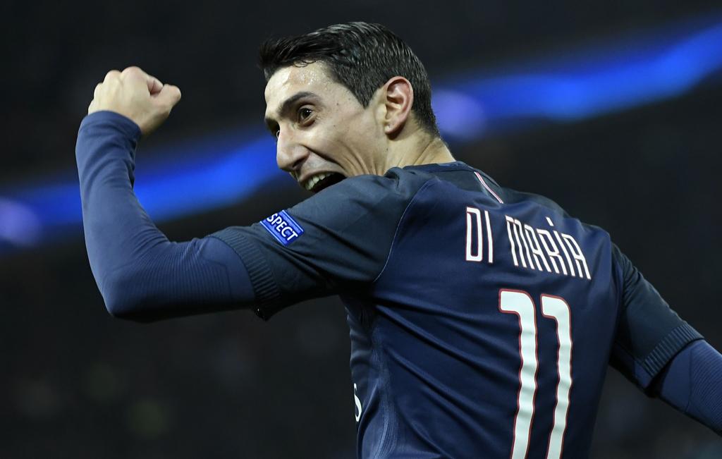 Dia María fez dois gols na goleada do PSG sobre o Barça | LIONEL BONAVENTURE/AFP