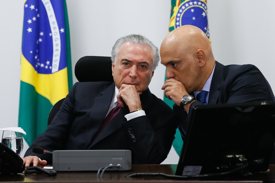 Temer e Alexandre de Moraes | Beto Barata/PR/Arquivo
