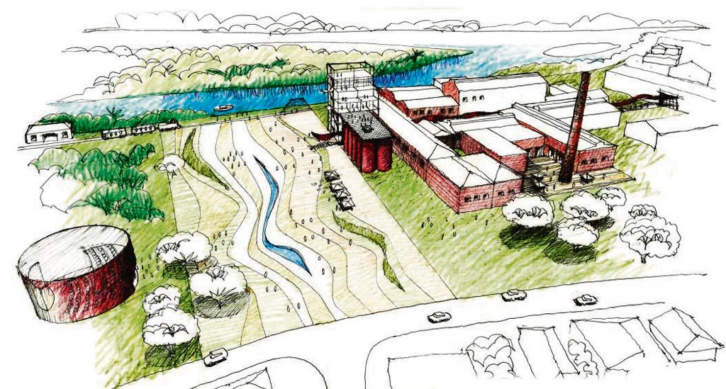 Esboço do projeto da “Cidade X” | Reprodução/jaimelerner.com