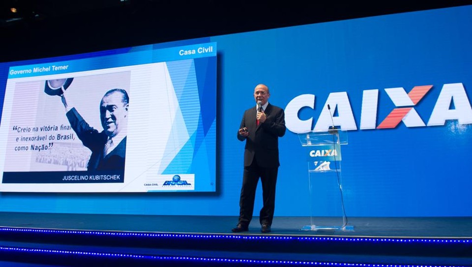 Eliseu Padilha, na palestra a gestores da Caixa | Romério Cunha/Casa Civil/Divulgação